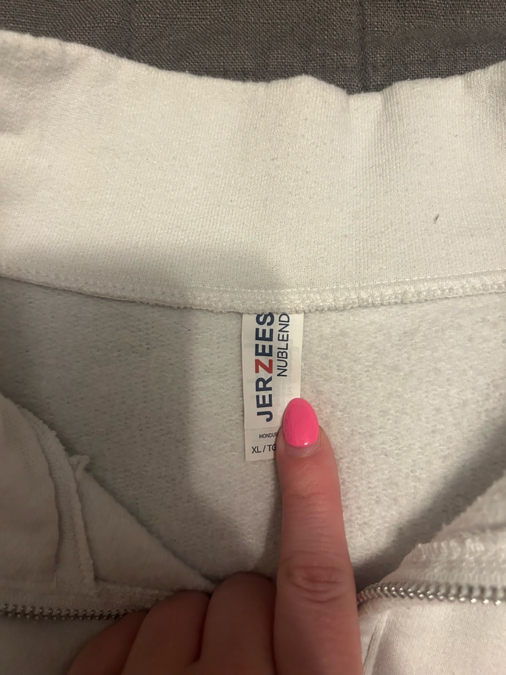 Light Cream Quarter-Zip Sweater with 'MRS.' Chest Print - Picture 2 of 2
